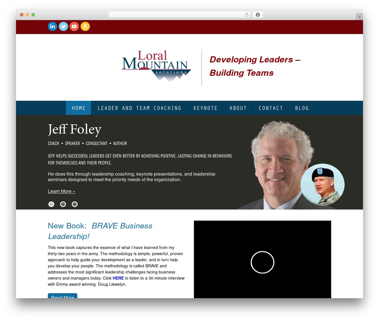 Jeff Foley theme WordPress - loralmountain.com