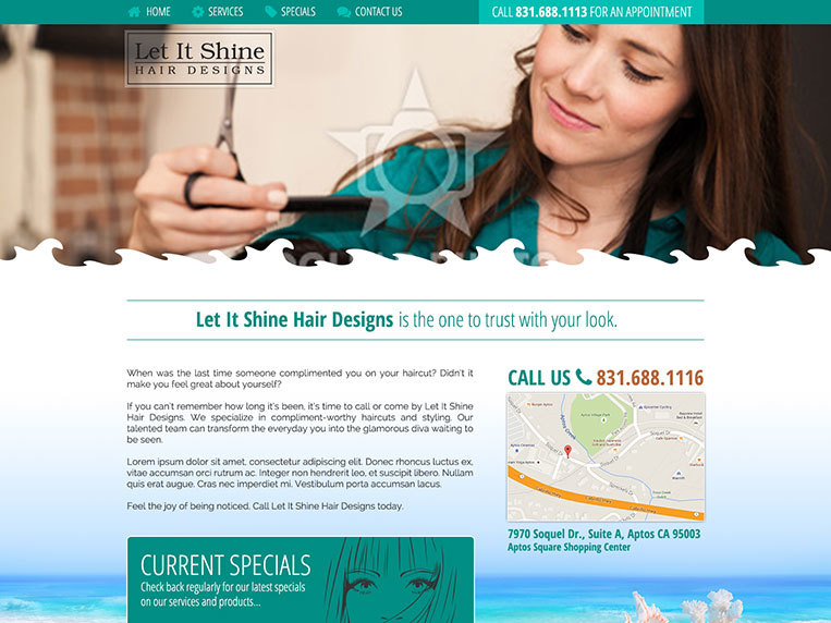 Let It Shine Theme WordPress theme by Coastline Marketing Group