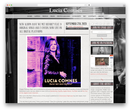 Haiku minimalist audio player WordPress plugin - luciacomnes.com