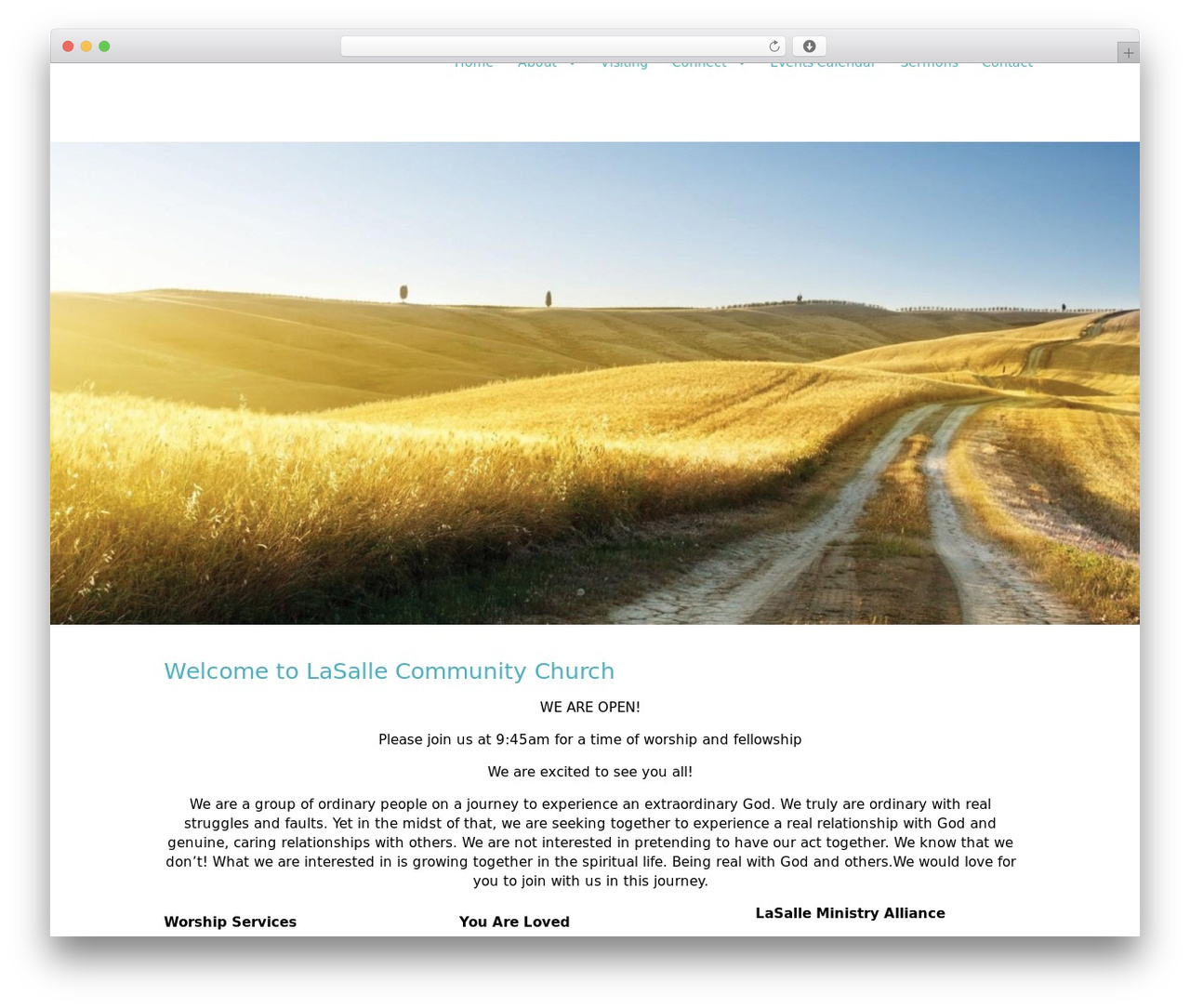 Peace WordPress theme - lasallecommunitychurch.com