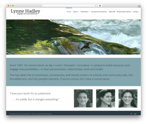 Quest best free WordPress theme - lynnehadley.com Quest best free WordPress theme - lynnehadley.com