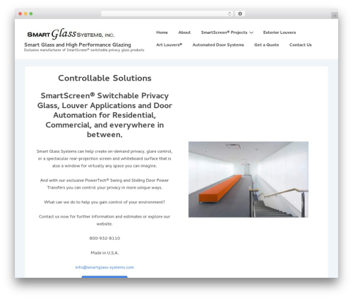 Responsive Child Theme WordPress theme design - smartglass-systems.com