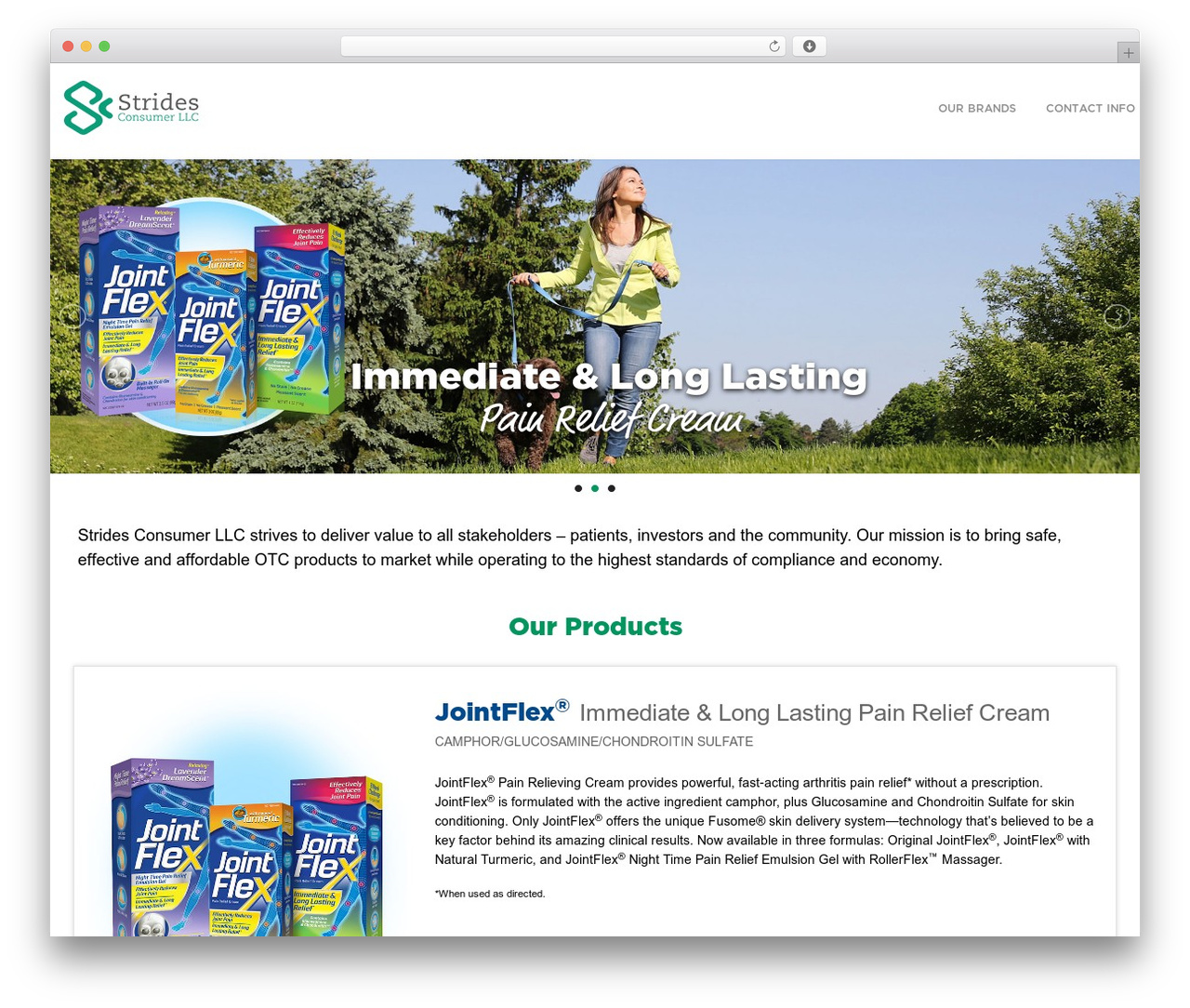 Strides WordPress theme - stridesconsumer.com