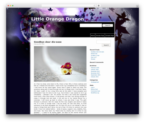 Theme WordPress Cosmic Wind - littleorangedragon.com