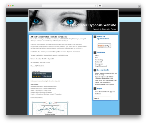 Theme WordPress Hypnosis - clearwaterhypnosis.com