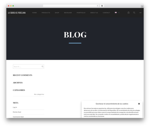 Wyde core WordPress plugin - lafabricadeporcelana.es