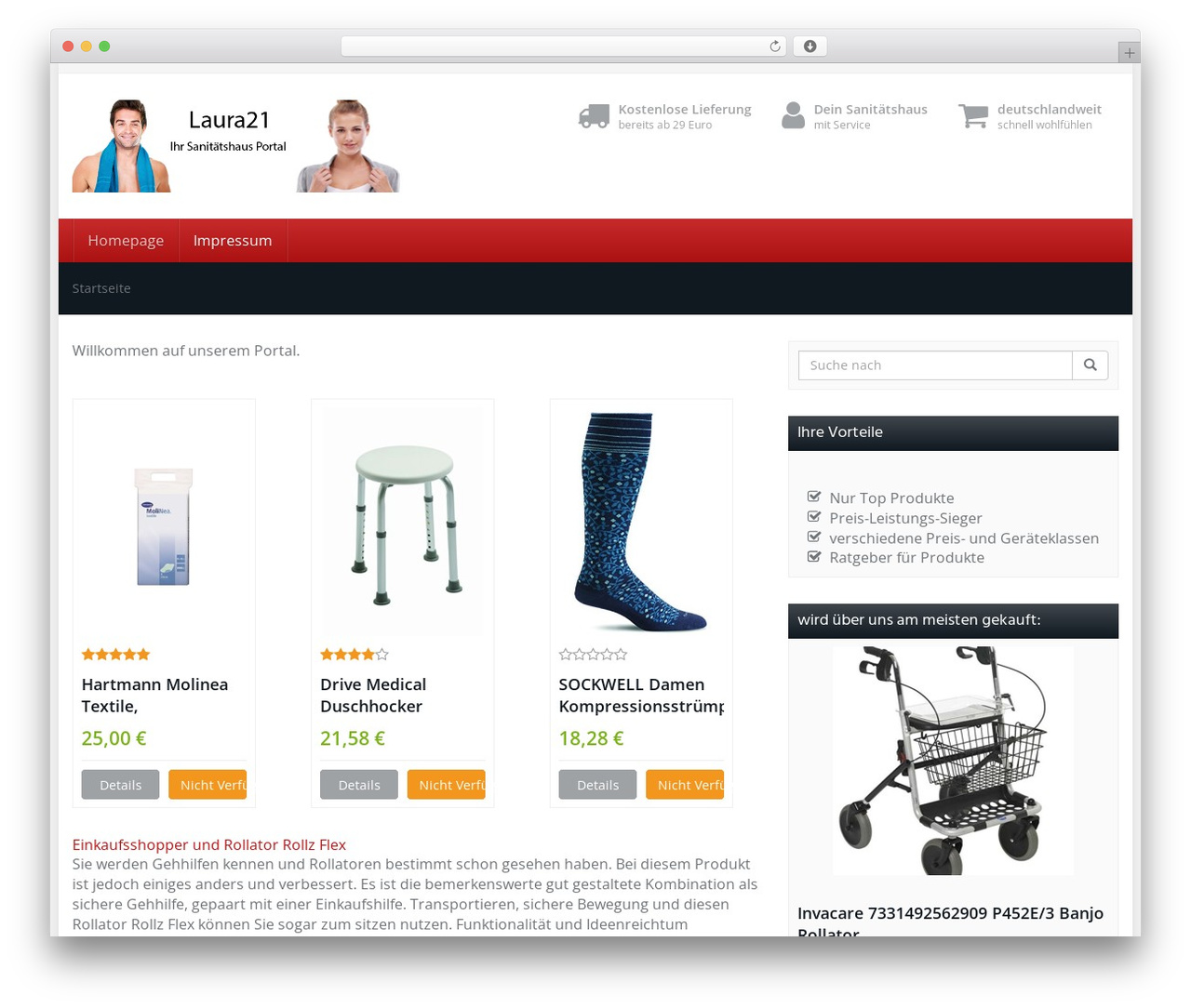 WordPress theme Affiliate Theme - laura21.de