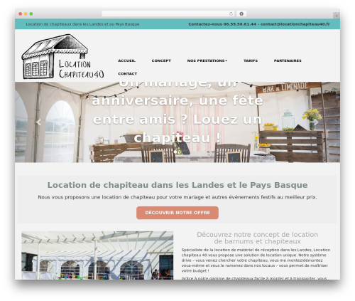 WordPress theme chapiteau - locationchapiteau40.fr