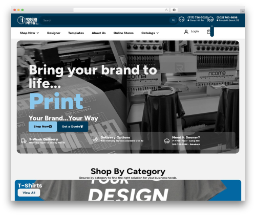 Cazrom web builder WordPress plugin - modernimprintllc.com