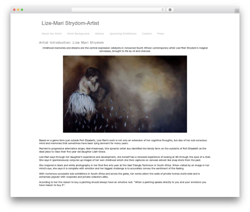 WPFolio WordPress website theme - lize-mari.co.za