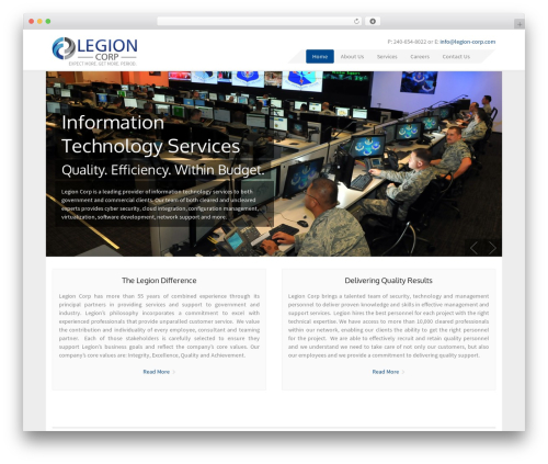 Best WordPress theme Aquilo - legion-corp.com