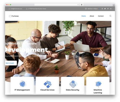 Braintech WordPress website theme - furhmen.com