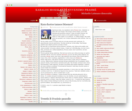 Disciple WordPress page theme - laitman.lt