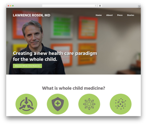 Genesis WordPress page theme - lawrencerosenmd.com