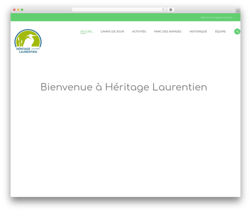 Greensoulem WordPress theme - heritagelaurentien.org