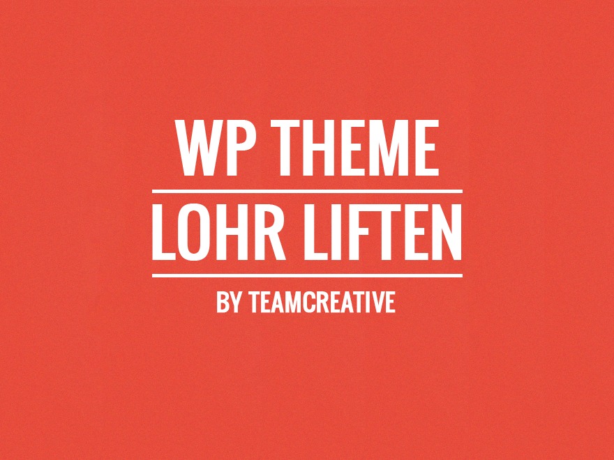 Lohr WordPress theme by Peter Kaske