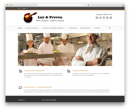 Modernize WP theme - lexpreven.es