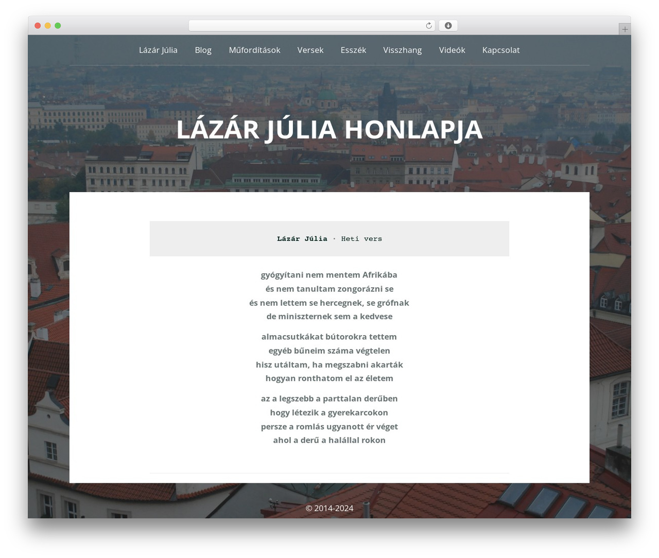 Padhang WordPress theme - lazarjulia.com
