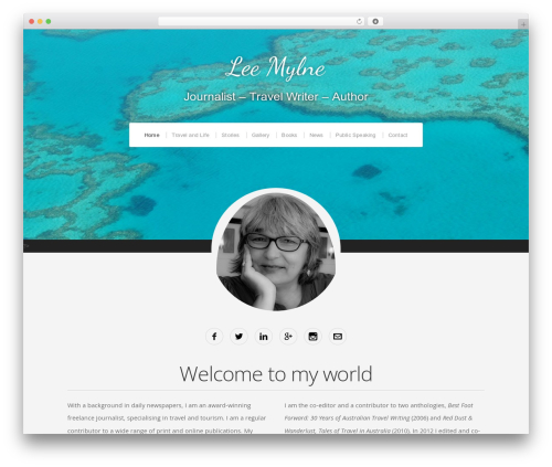 Profile premium WordPress theme - leemylne.com