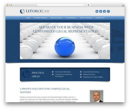 Theme WordPress LeForce - leforcelaw.com