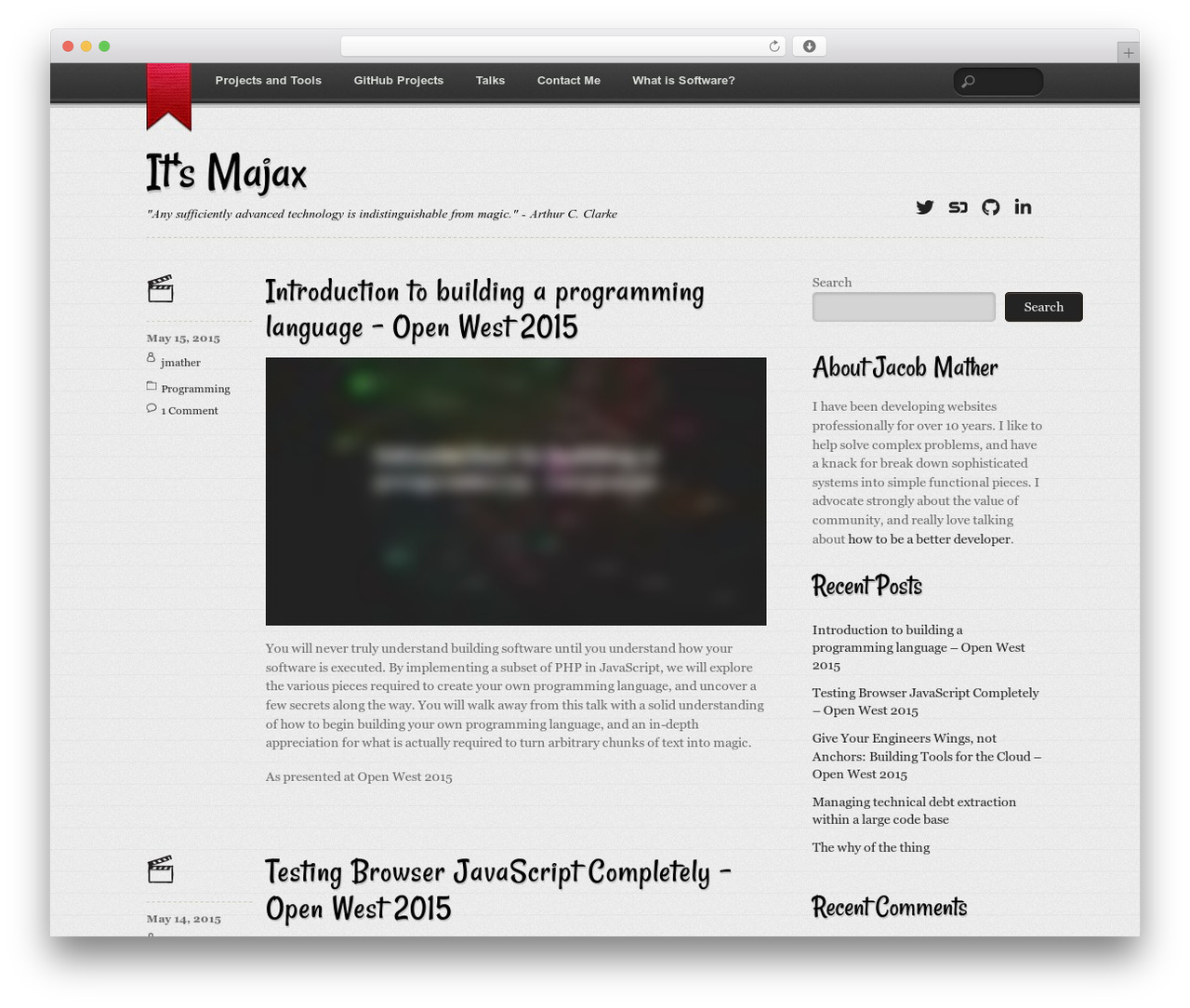 Themify Notes WordPress theme - jmather.com Themify Notes WordPress theme - jmather.com