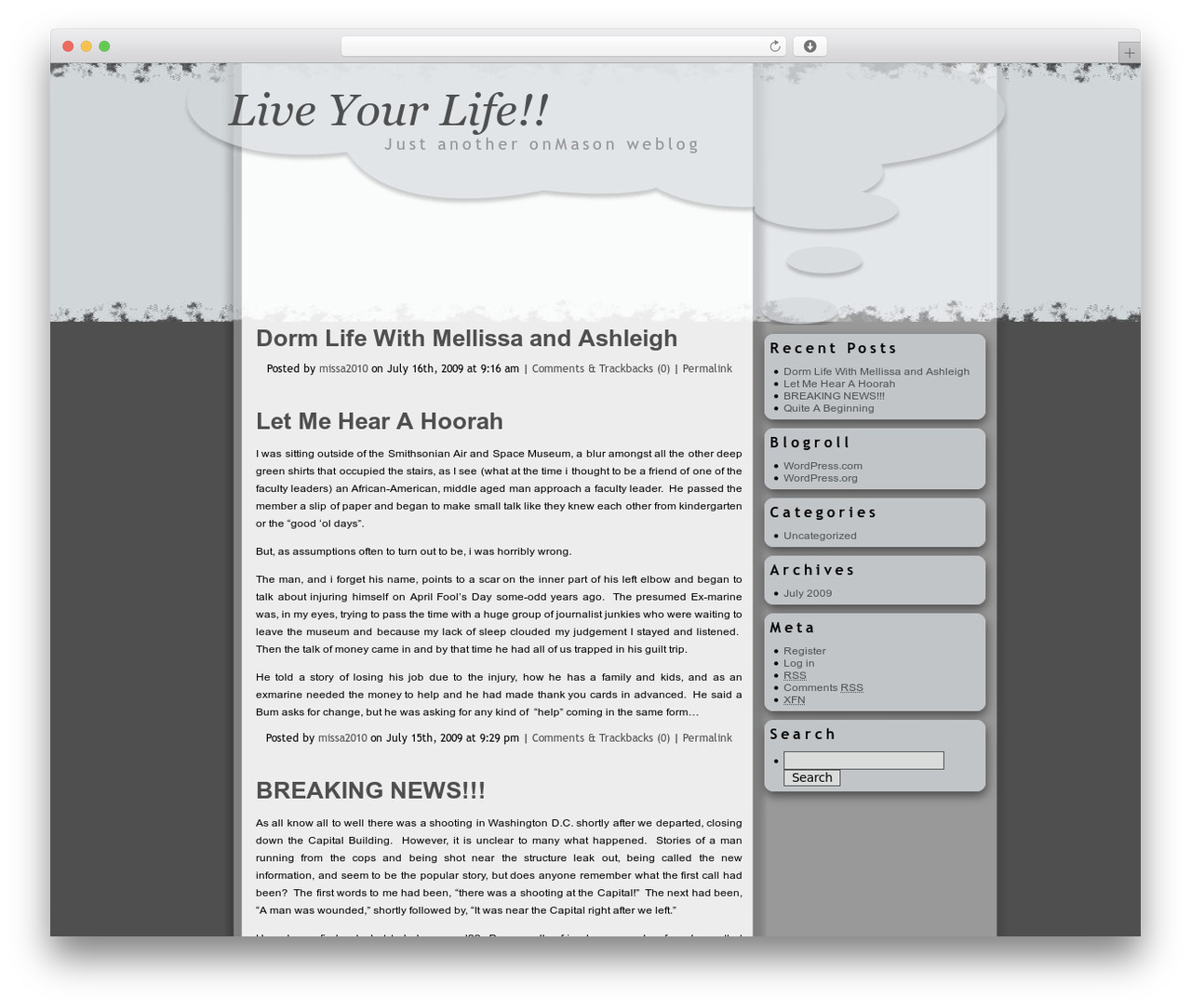 Thoughts WordPress blog theme - liveyourlife.onmason.com Thoughts WordPress blog theme - liveyourlife.onmason.com