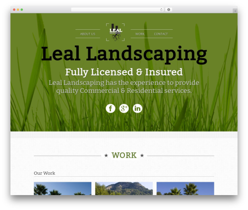 ViewPoint WordPress theme - leallandscaping.com