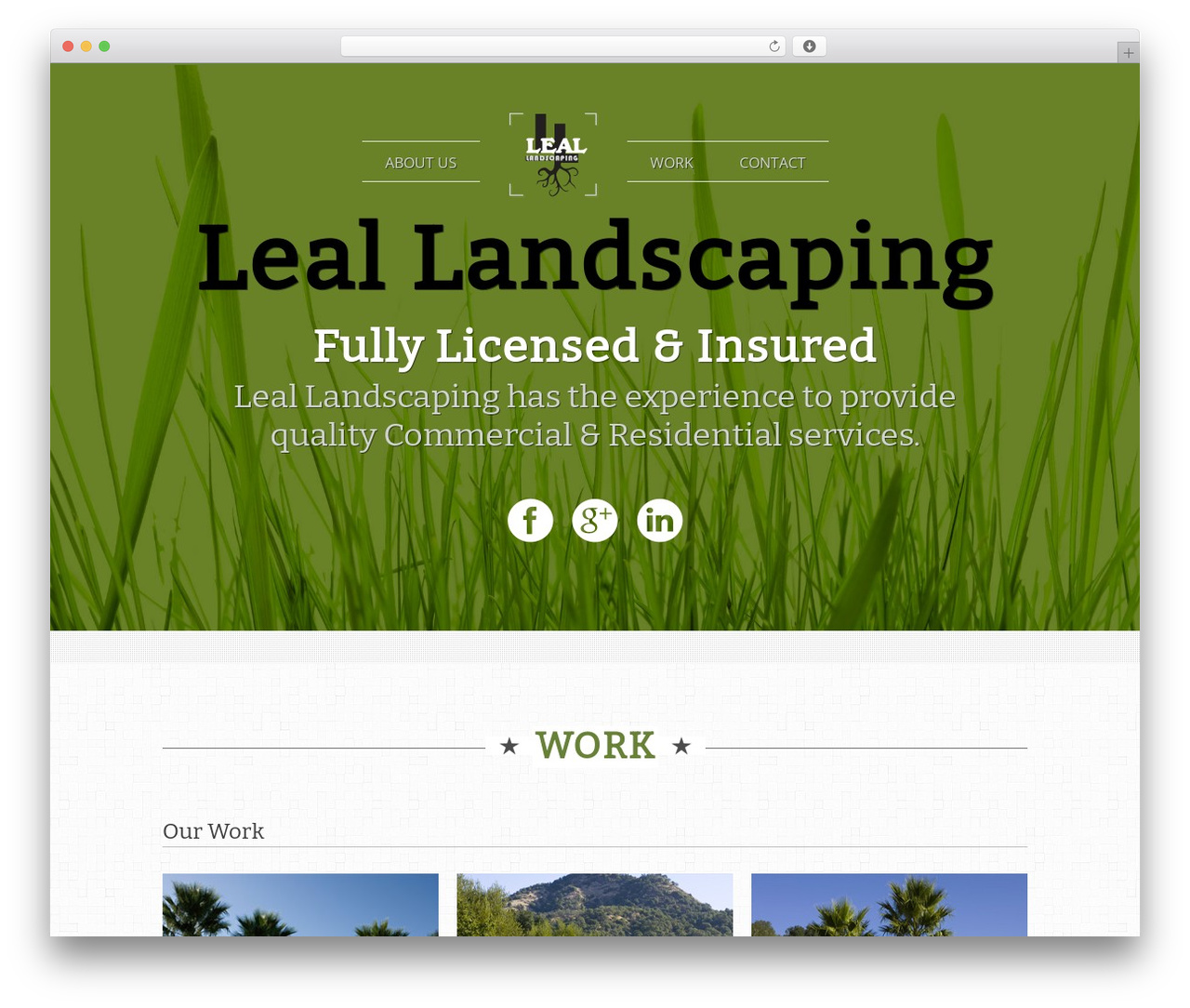 ViewPoint WordPress theme - leallandscaping.com