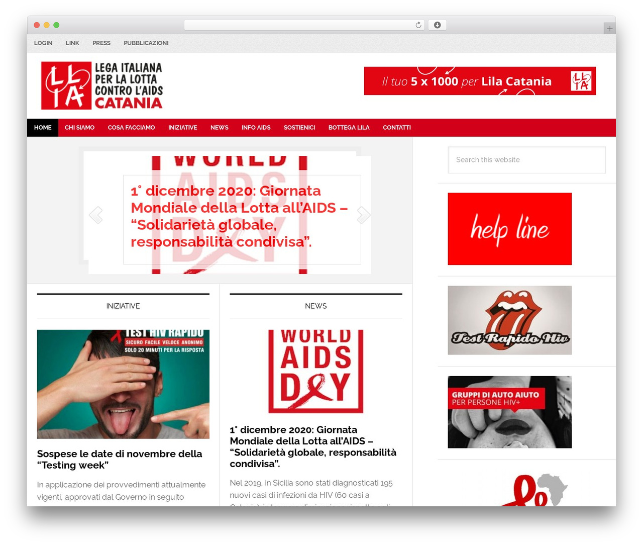 WordPress theme Genesis - lilacatania.it
