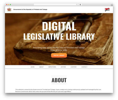 WordPress theme SCRN - laws.gov.tt