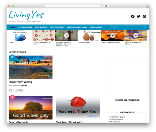 Snax WordPress plugin - livingyes.com