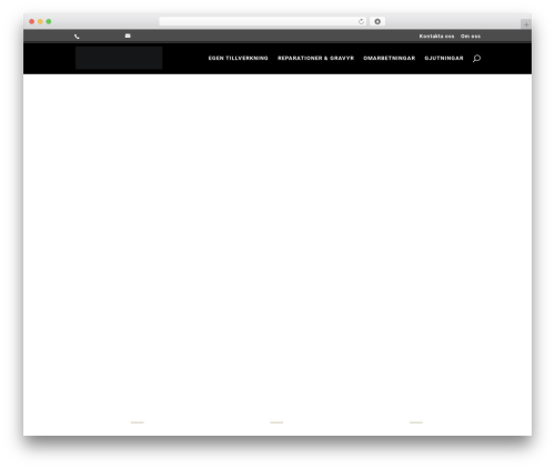 WordPress theme Divi - savsjoguldsmeds.se