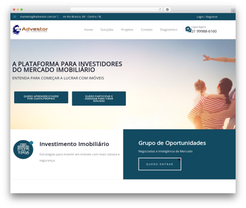 Krowd themer WordPress plugin - advestor.com.br