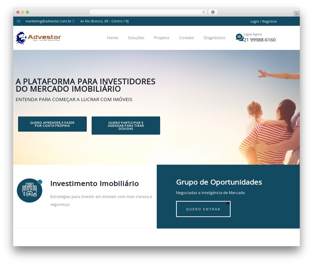 WordPress theme Krowd Child - advestor.com.br
