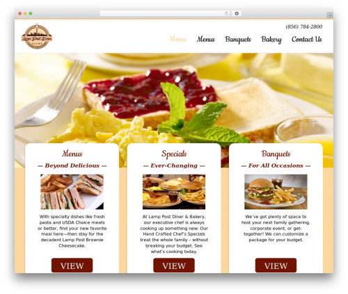 WordPress theme pp_boot - lamppostdiner.com