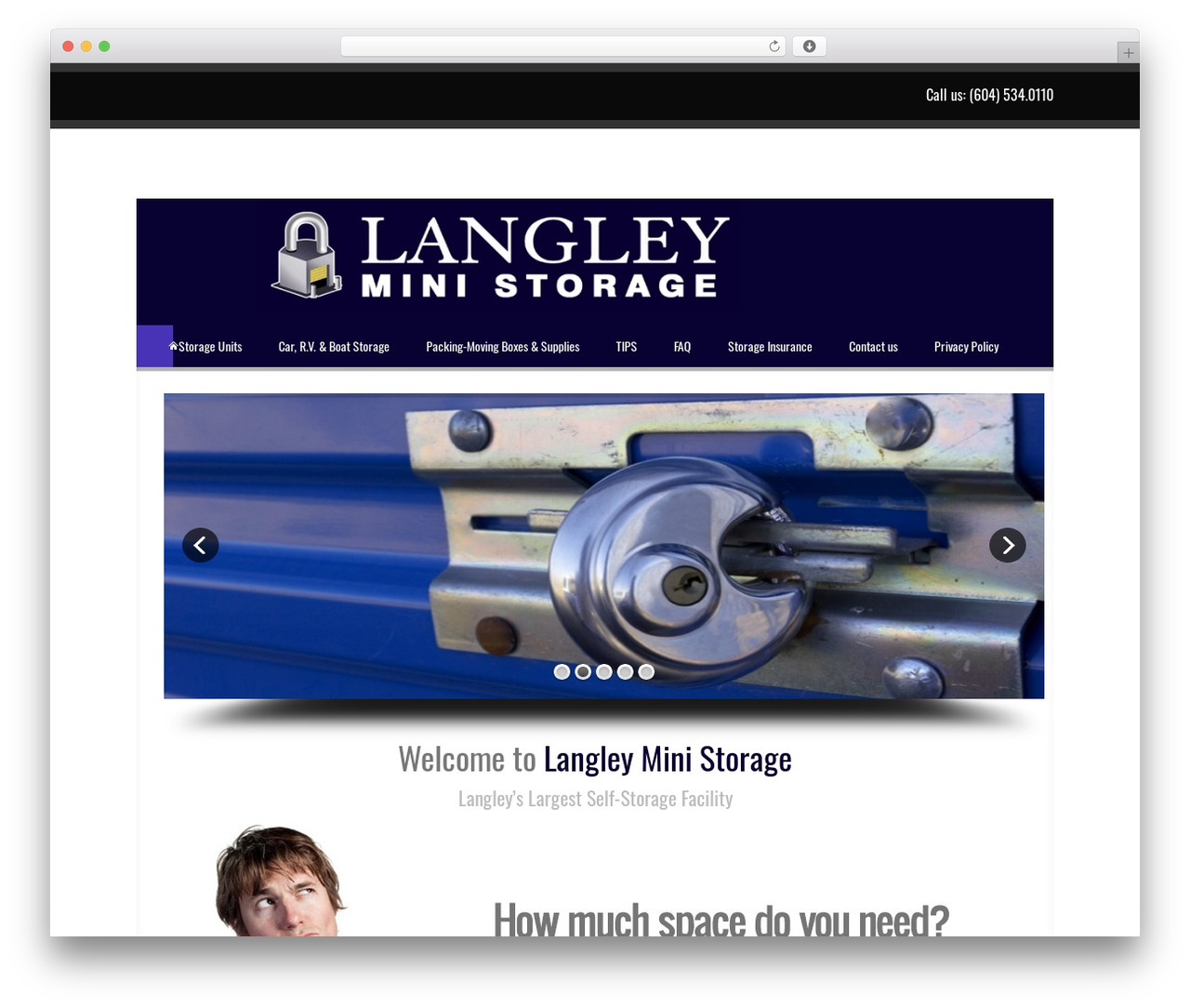 WordPress website theme Atlantis - langleyministorage.com