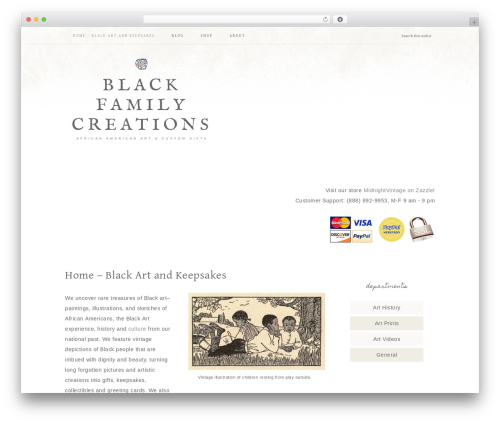 WP theme Genesis - blackfamcreations.com