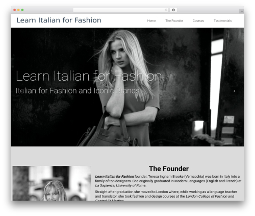 WP theme starter - learnitalianforfashion.com