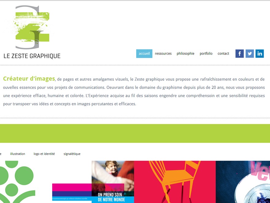 Zeste Graphique WordPress theme Zeste Graphique WordPress theme