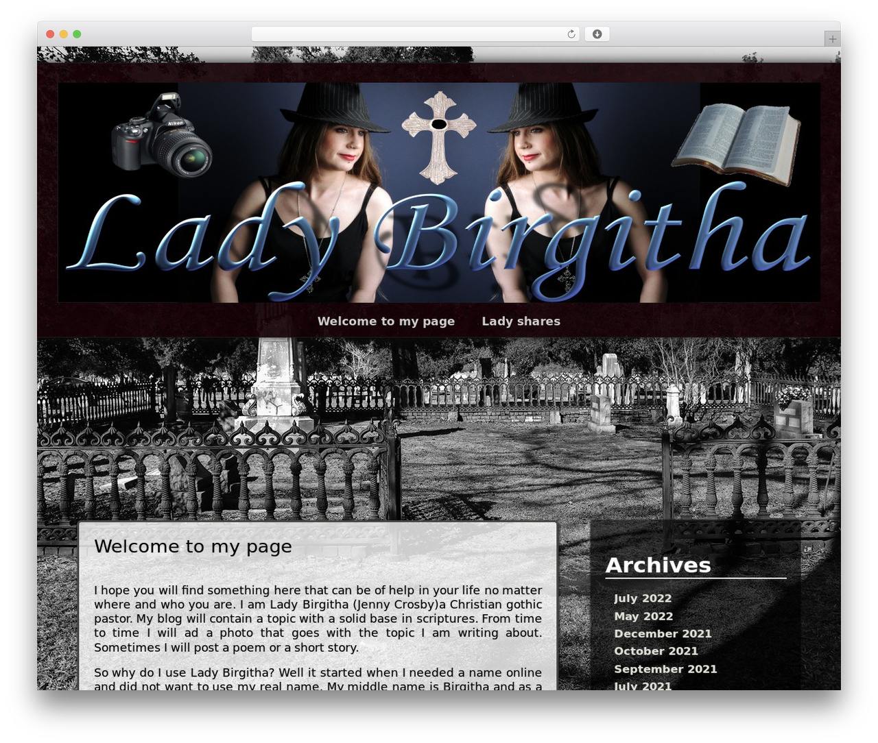 Adventure+ WordPress theme - ladybirgitha.com