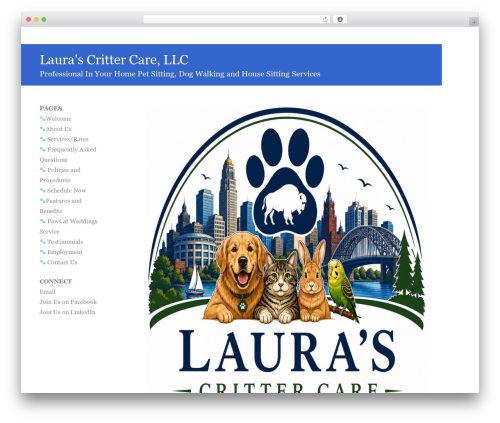 Barthelme WordPress website theme - laurascrittercare.com
