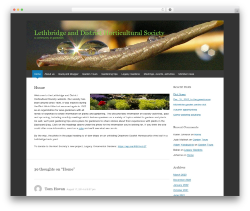 Expound garden WordPress theme - lethbridgehorticulture.org