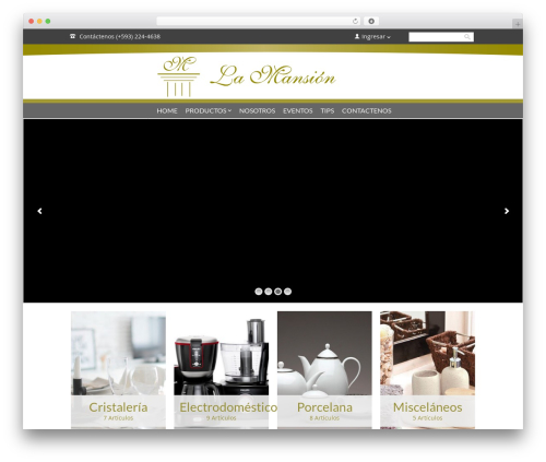 GoodStore WordPress store theme - lamansiongaleria.com