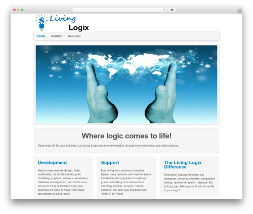 Innovative WordPress theme - livinglogix.com