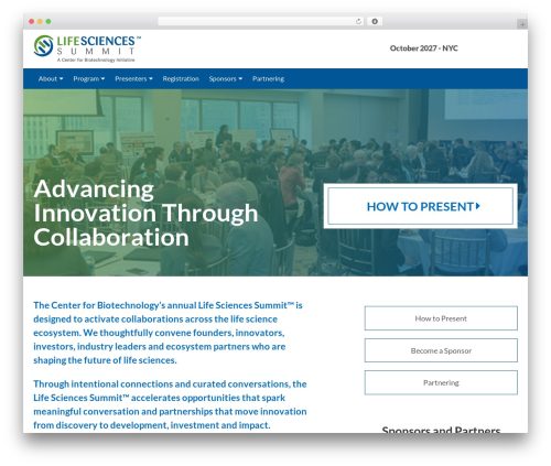Life Sciences Summit WordPress theme - lifesciencessummit.org
