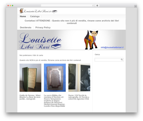 Modernize WordPress theme - louisettelibrirari.it