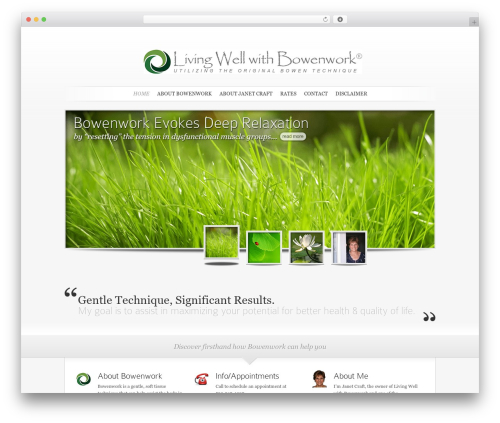 SimplePress WP theme - livingwellwithbowenwork.com