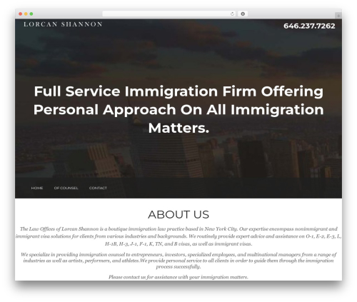 Theme WordPress LEX - lorcanshannonlaw.com