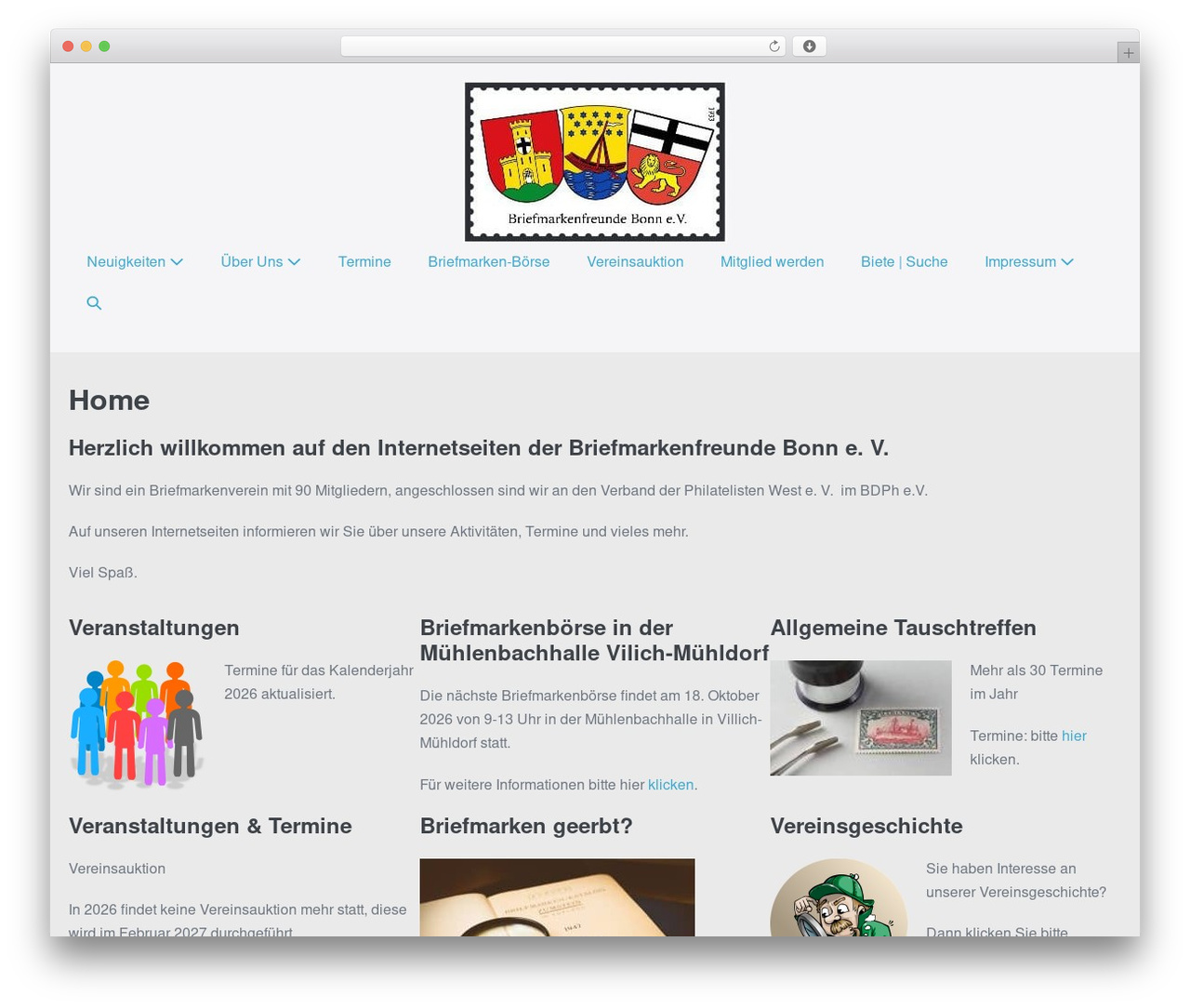 Theme WordPress Page Builder Framework - briefmarkenfreunde-bonn.de