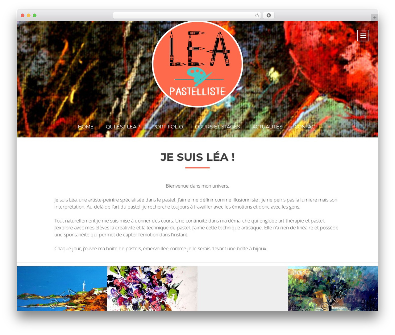 Vibes WordPress theme - lea-pastelliste.fr